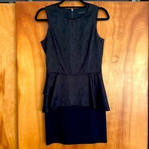 Black Peplum Dress